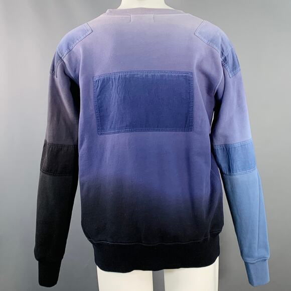 AMBUSH Size M Purple Black Ombre Cotton Logo Patch Sweatshirt - Picture 4 of 8